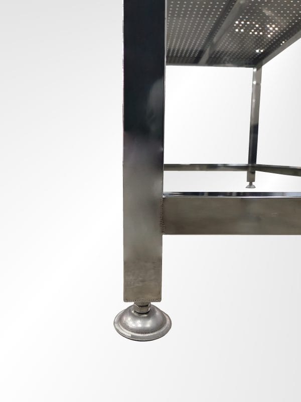 Stainless Steel Table With Perforated Design - Image 5